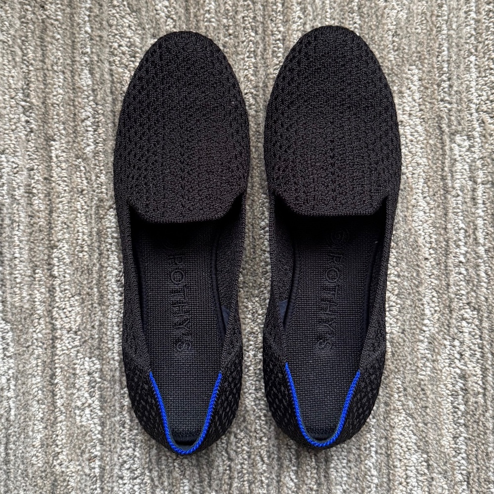 Limited Edition Honeycomb Rothy's Shoes Womens 8 The Loafer Slip On Black